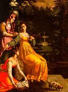 Jacopo da Empoli Susanna and the Elders Germany oil painting reproduction